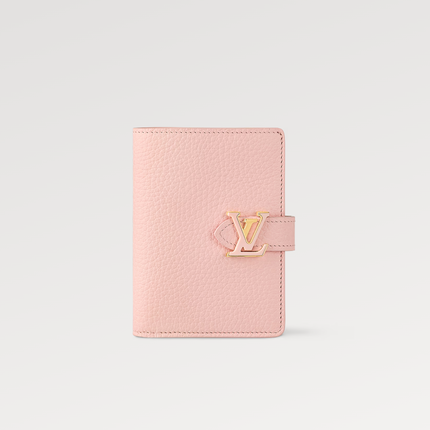 VERTICAL COMPACT WALLET PINK CAPUCINES