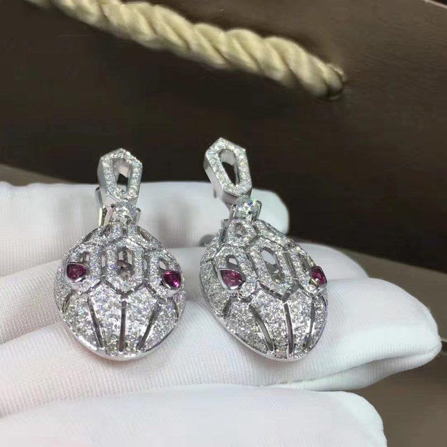 SERPENTI PINK DIAMOND EARRINGS