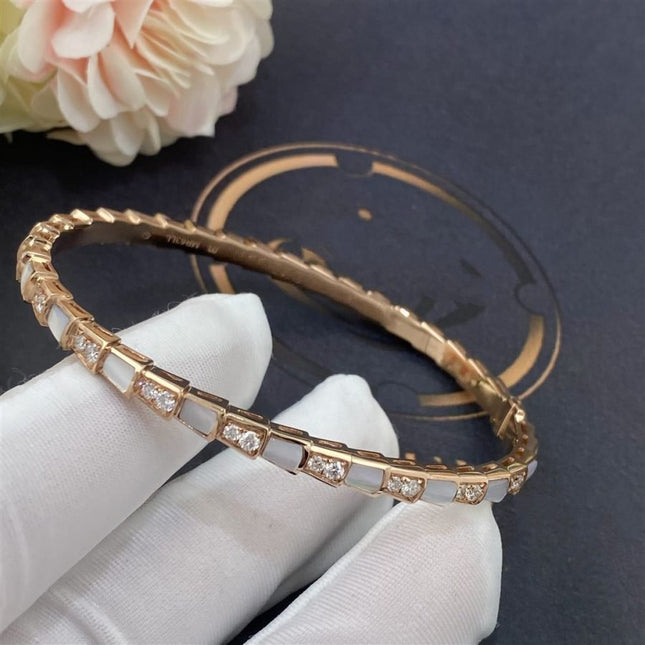 SERPENTI BRACELET PINK GOLD MOP DIAMOND