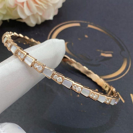 SERPENTI BRACELET PINK GOLD MOP DIAMOND