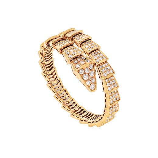 SERPENTI BRACELET 8MM GOLD DIAMOND