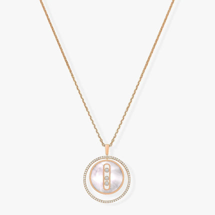 LUCKY MOVE MM NACRE BLANCHE DIAMOND NECKLACE