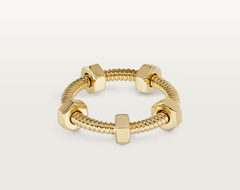 NUTS AND BOLTS PINK GOLD RING