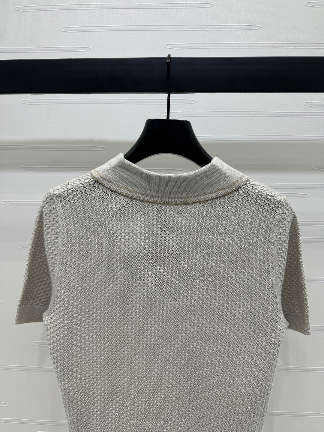 MIUMIU SHORT-SLEEVE KNIT POLO 269487