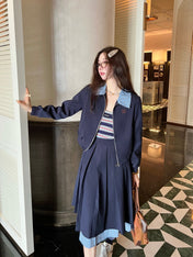 MIUMIU TOP & SKIRT SET STYLE 132