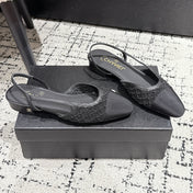 SLINGBACK 25S IN BLACK FABRIC