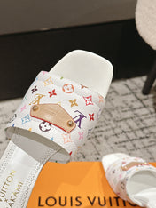 LV CHERRY HIGH HEELS 25S 55 MM IN WHITE CALFSKIN STYLE 13