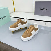 TOM FORD 26S SNEAKER HOGAN IN BROWN AND WHITE SUEDE