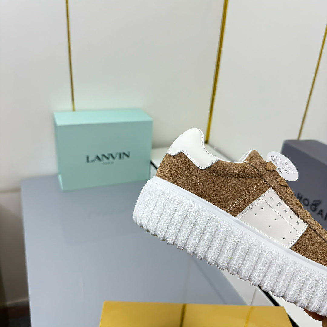 TOM FORD 26S SNEAKER HOGAN IN BROWN AND WHITE SUEDE