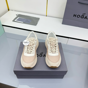 TOM FORD 26S HOGAN SNEAKERS IN BEIGE CALFSKIN AND SUEDE