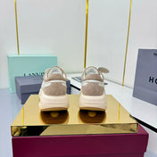 TOM FORD 26S HOGAN SNEAKERS IN CREAM WHITE CALFSKIN AND BROWN SUEDE