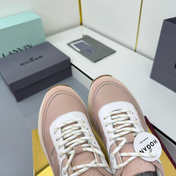 TOM FORD 26S HOGAN SNEAKERS IN PASTEL PINK CALFSKIN AND SUEDE