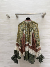 ZIMMERMANN 26S INTO THE EAST PATTERNED BLOUSE 317553