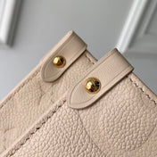 ONTHEGO MM 35 IN  BLUSH PINK MONOGRAM CALFSKIN