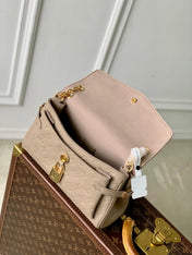 ANYTIME FLAP BAG 29.5 IN TOURTERELLE GRAY MONOGRAM CALFSKIN