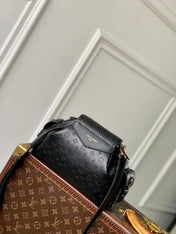 MONTSOURIS BACKPACK 27 IN BLACK MONOGRAM BOLD COATED CALFSKIN