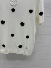 CHANEL SHORT-SLEEVE KNIT TOP 269465