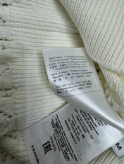 VALENTINO CREW NECK LONG-SLEEVE EMBROIDERED KNIT TOP 274957