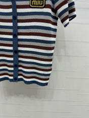 MIUMIU  SHORT-SLEEVE KNIT CARDIGAN 274943