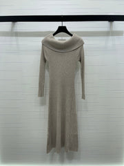 CHANEL 25S KNITTED LONG-SLEEVE DRESS 277