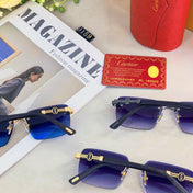 PREMIÈRE RIMLESS RECTANGULAR FRAME SUNGLASSES 575701 IN METAL