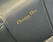 DIOR 25S CD SIGNATURE VANITY 16 IN BLUE DIOR OBLIQUE JACQUARD CANVAS