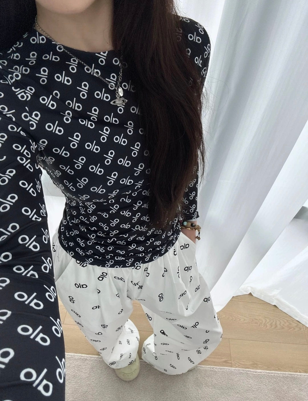 ALO LONG SLEEVE T-SHIRT STYLE 75