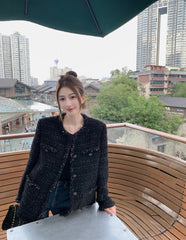 CHANEL 25S ROUND-NECK KNIT CARDIGAN 377