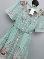 ZIMMERMANN 26S SHORT-SLEEVE SHIRT DRESS STYLE 107