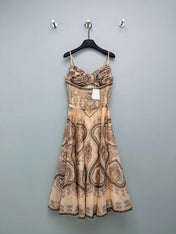 ZIMMERMANN 26S PATTERNED SPAGHETTI STRAP DRESS STYLE 96
