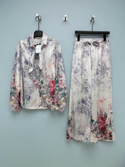 ZIMMERMANN 26S SHIRT AND LONG PANTS SET STYLE 31