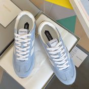TOM FORD 26S SNEAKERS IN SKY BLUE SUEDE
