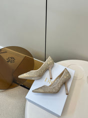 HIGH HEELS PUMP IN CAMEL BEIGE LAMB SUEDE 10 CM