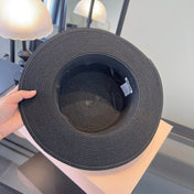 MIUMIU FLAT-BRIM STRAW HAT STYLE 9