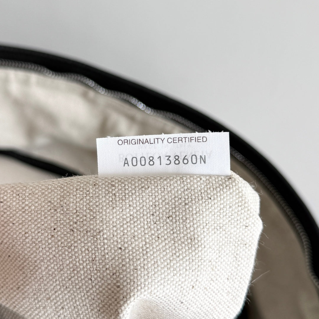 BOTTEGA VENETA 25S INTRECCIATO BAG 46 IN BLACK CALFSKIN SILVER HARDWARE