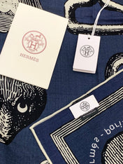 HERMES 25S SCARF 137 IN SILK CASHMERE 991690