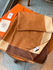 HERMES 26S SCARF 140 IN CASHMERE AND SILK 304241