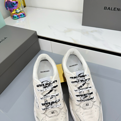 BALENCIAGA 25S SNEAKERS IN WHITE LEATHER