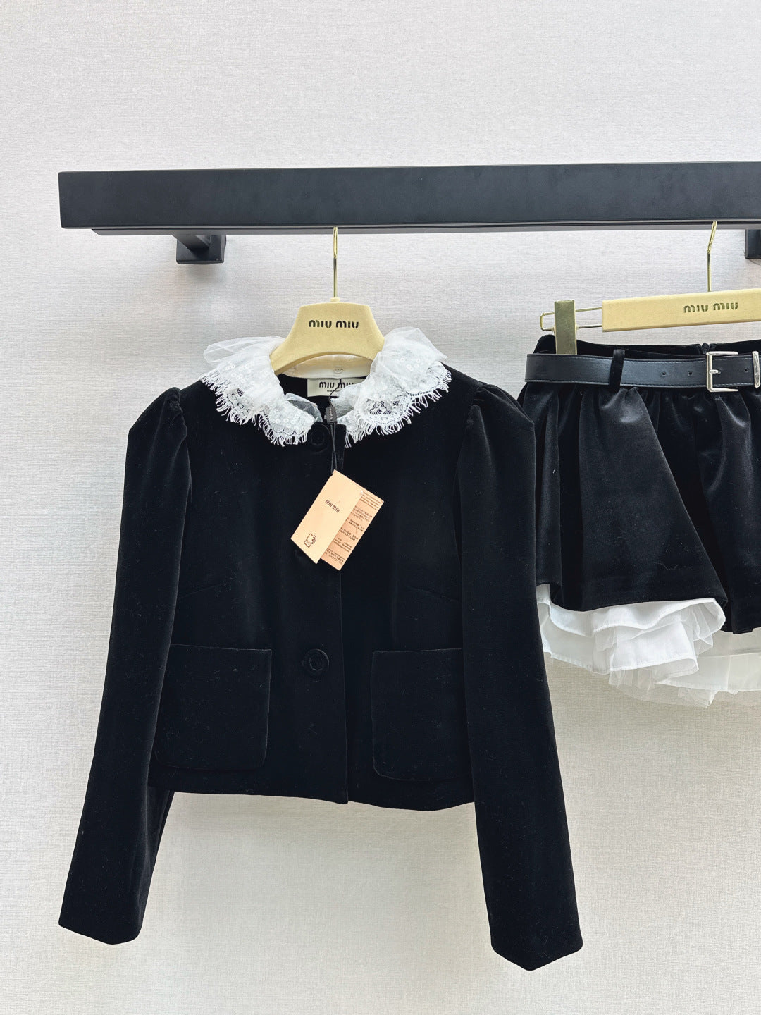 MIUMIU JACKET AND SKIRT SET STYLE 616