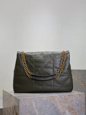YSL 25S LARGE JAMIE 43 IN LIGHT MUSK LAMBSKIN GOLD HARDWRE