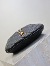 YSL 25S ICARE BABY 17 IN BLACK QUILTED CALFSKIN GOLD HARDWRE
