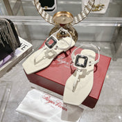 VIV' BY THE SEA SANDALS IN WHITE CALFSKIN