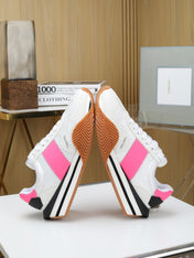 TOM FORD SNEAKERS IN WHITE AND PINK SUEDE 432124