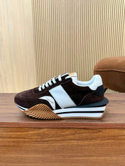 TOM FORD SNEAKERS IN CHOCOLATE BROWN SUEDE 432166