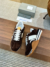 TOM FORD SNEAKERS IN CHOCOLATE BROWN SUEDE 432166