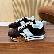 TOM FORD SNEAKERS IN CHOCOLATE BROWN SUEDE 432166