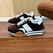 TOM FORD SNEAKERS IN CHOCOLATE BROWN SUEDE 432166