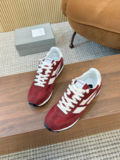 TOM FORD SNEAKERS  IN CHERRY RED MESH AND SUEDE 434240