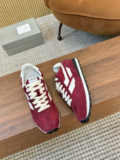 TOM FORD SNEAKERS  IN CHERRY RED MESH AND SUEDE 434240