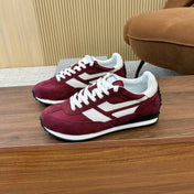 TOM FORD SNEAKERS  IN CHERRY RED MESH AND SUEDE 434240